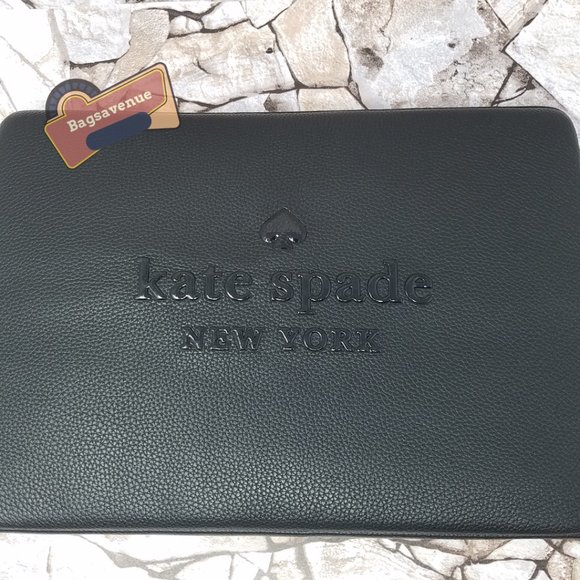 kate spade Bags Nwt Sienne Logo Laptop Sleeve Case Bag Pebbled